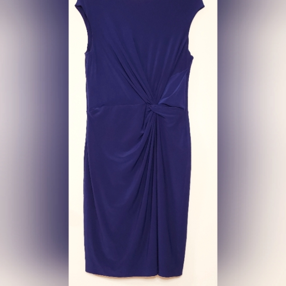 Ralph Lauren Jersey Knit Twist Front Cap sleeve dress, Size 16